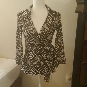 Dian von Furstenberg vintage wrap top